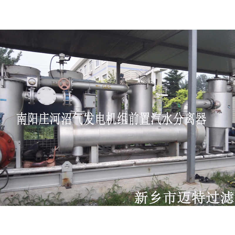 河南南陽垃圾沼氣發電廠燃燒機前氣體處理模塊，