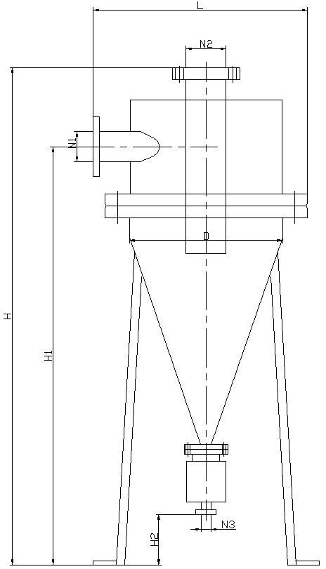 MCS-Z除砂器尺寸圖